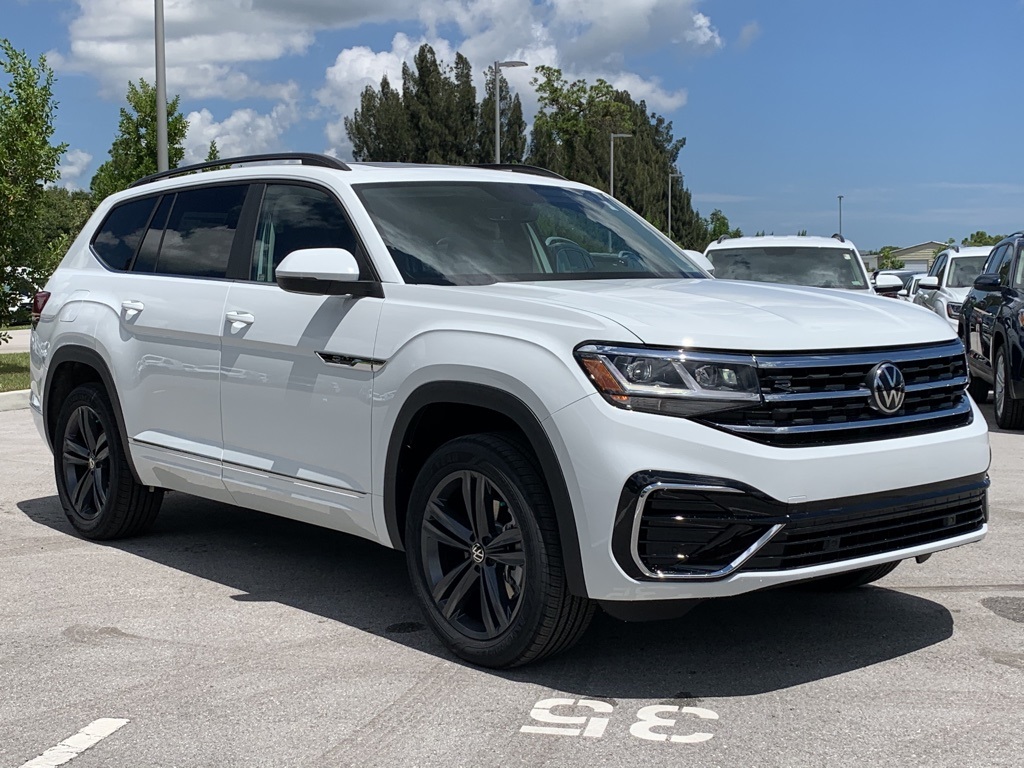 New 2021 Volkswagen Atlas V6 SE with Technology R-Line FWD 4D Sport ...